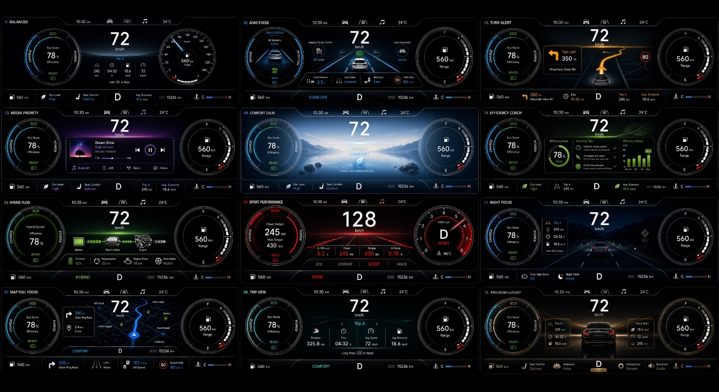 All 14 Atomic Flow display modes