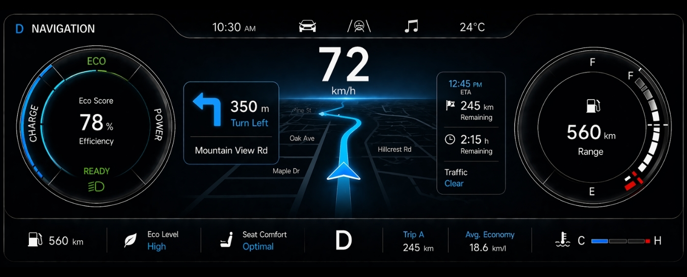 HMI Driver Cluster
